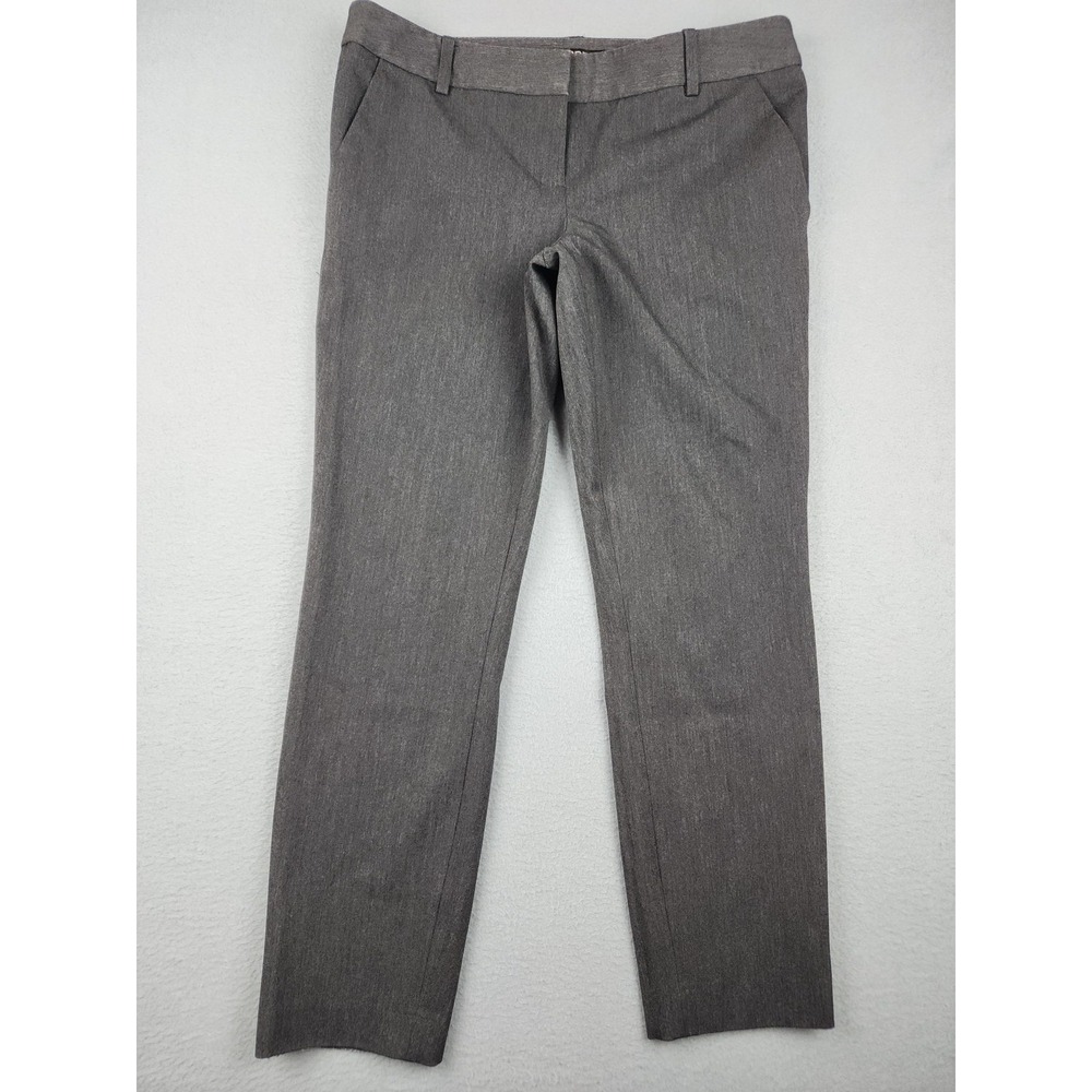 Express Columnist Dress Pants Womens 6 Gray Slim Straight Twill Stretch Career
